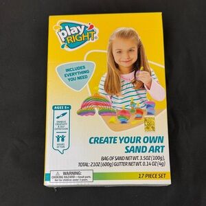 Play Right Create Your Own Sand Art Kit for ages 5 and older new